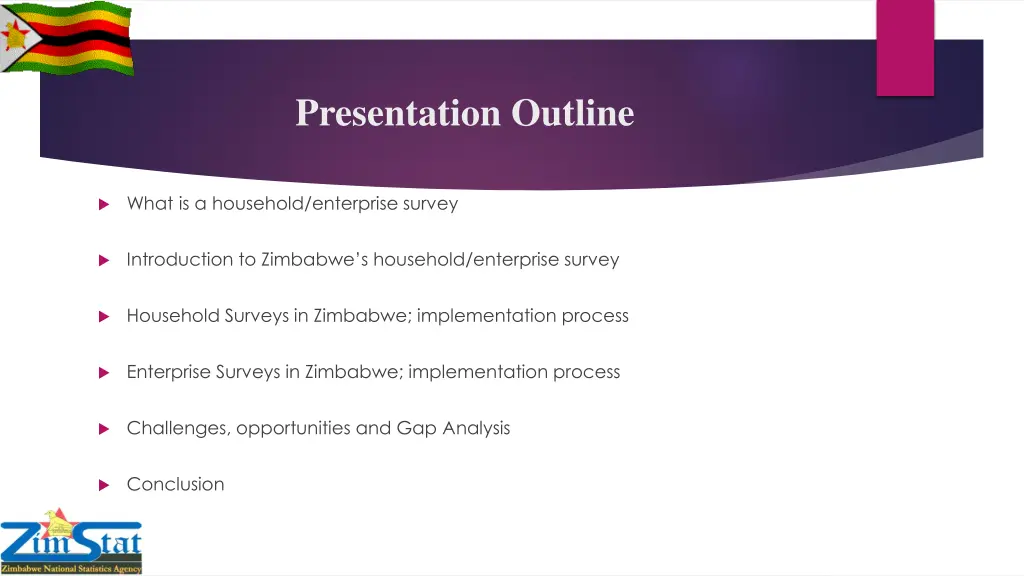 presentation outline