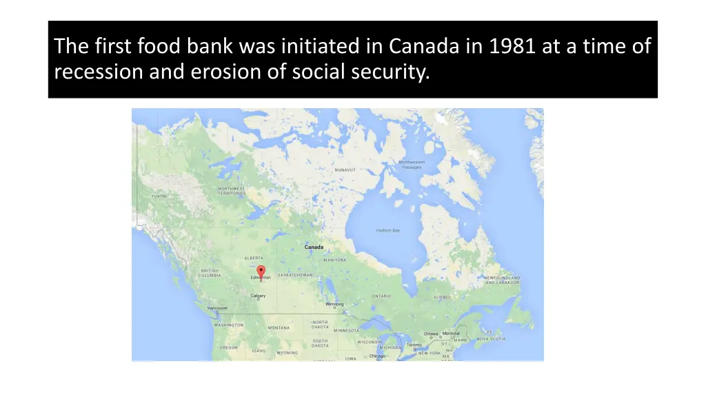 the first food bank was initiated in canada