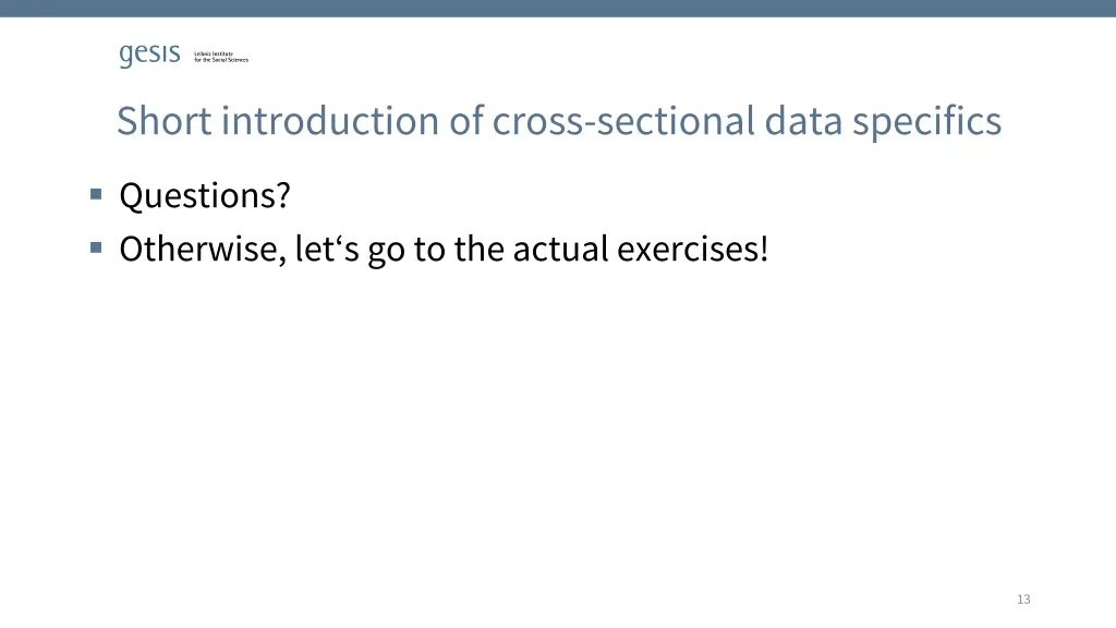 short introduction of cross sectional data 10