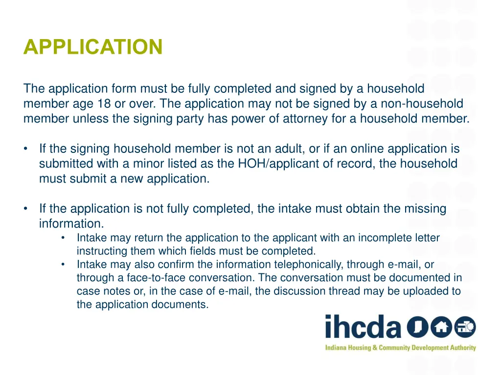application