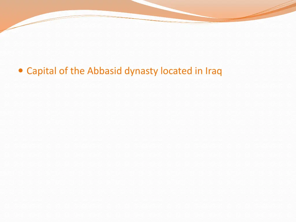 capital of the abbasid dynasty located in iraq