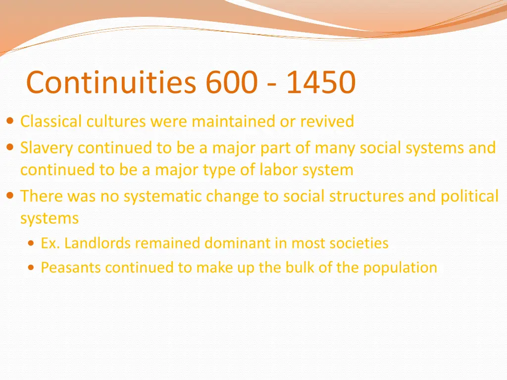 continuities 600 1450