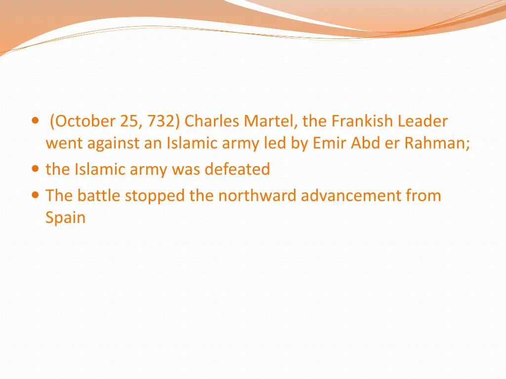 october 25 732 charles martel the frankish leader