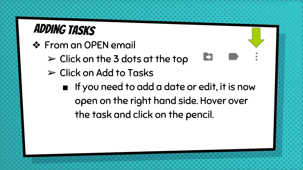 from an open email click on the 3 dots