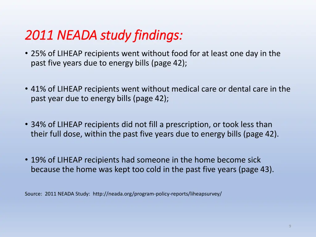 2011 neada study findings 2011 neada study