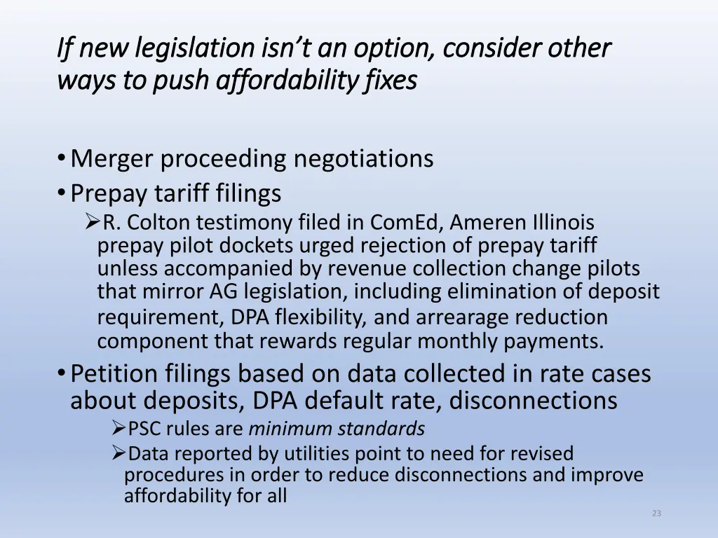 if new legislation isn t an option consider other