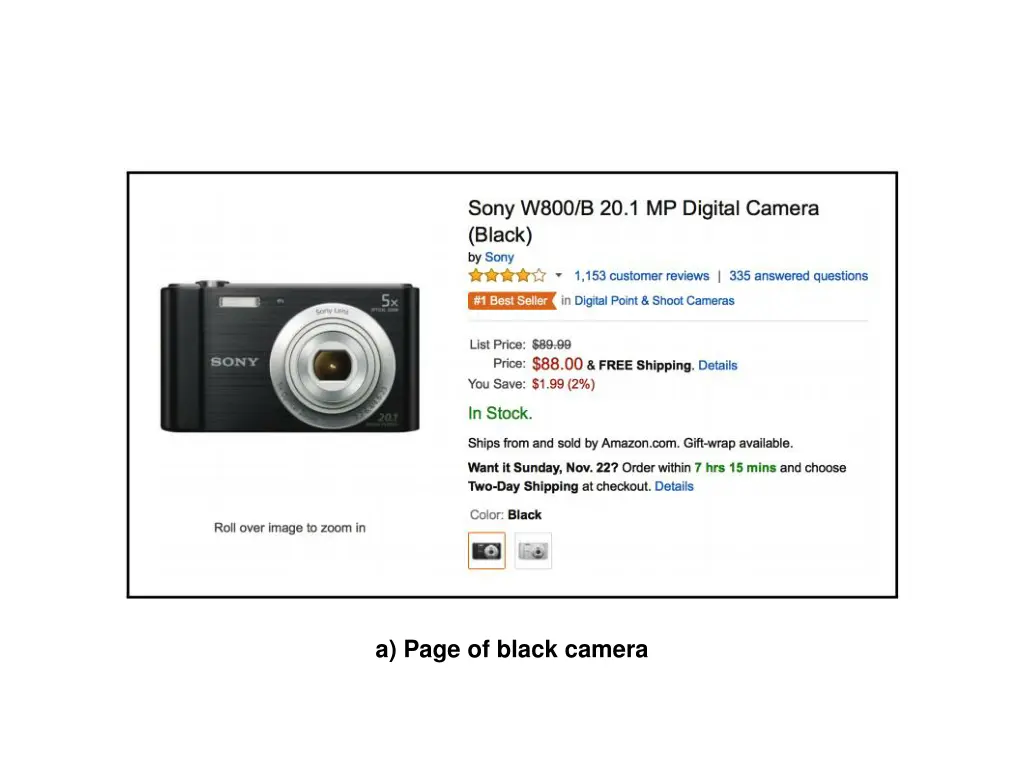 a page of black camera