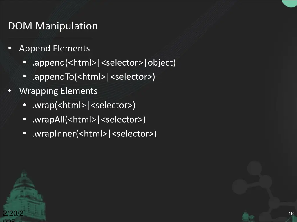 dom manipulation