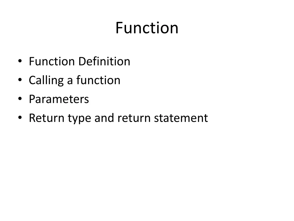 function