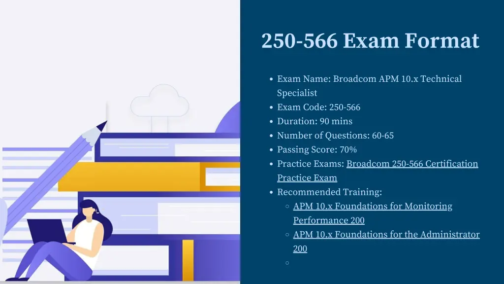 250 566 exam format