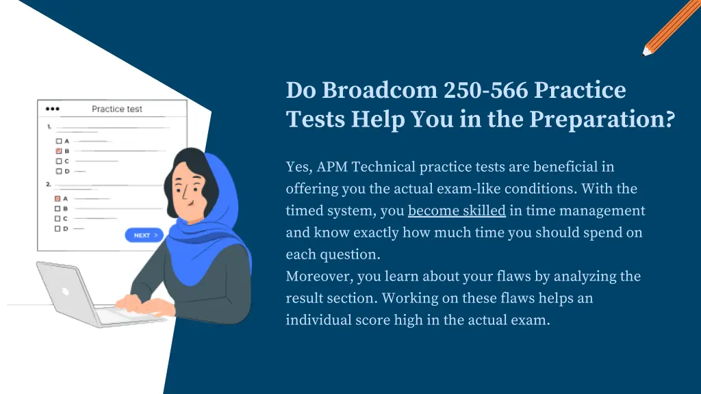 do broadcom 250 566 practice tests help