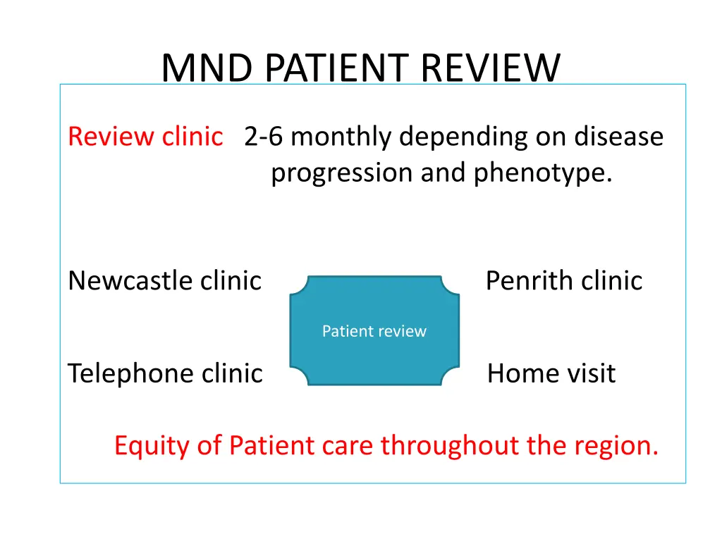 mnd patient review