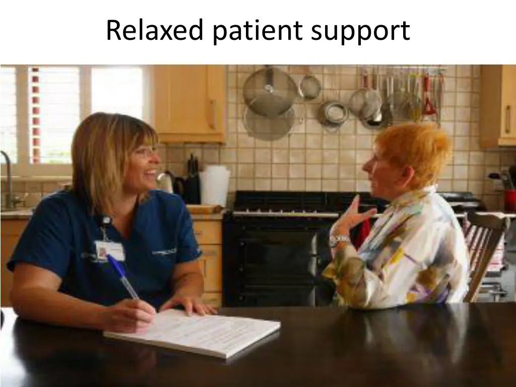relaxed patient support