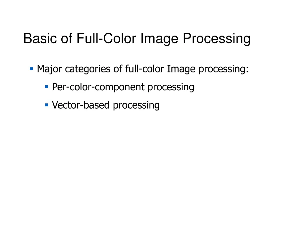 basic of full color image processing 2