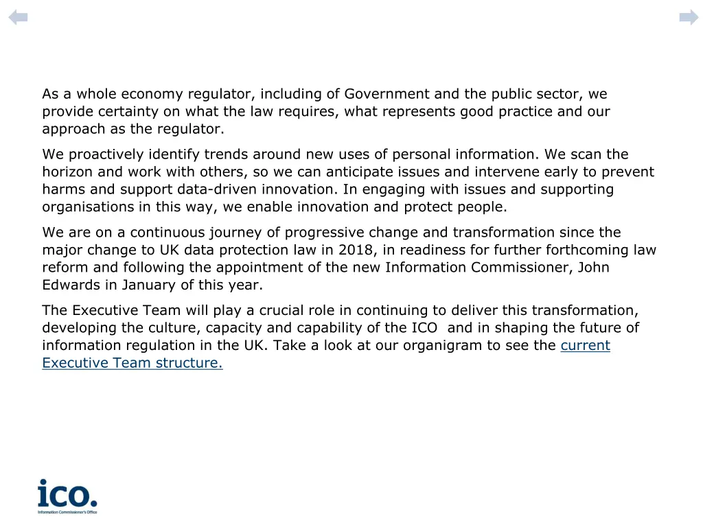 as a whole economy regulator including