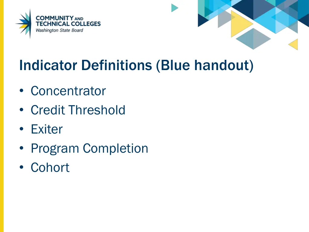 indicator definitions blue handout