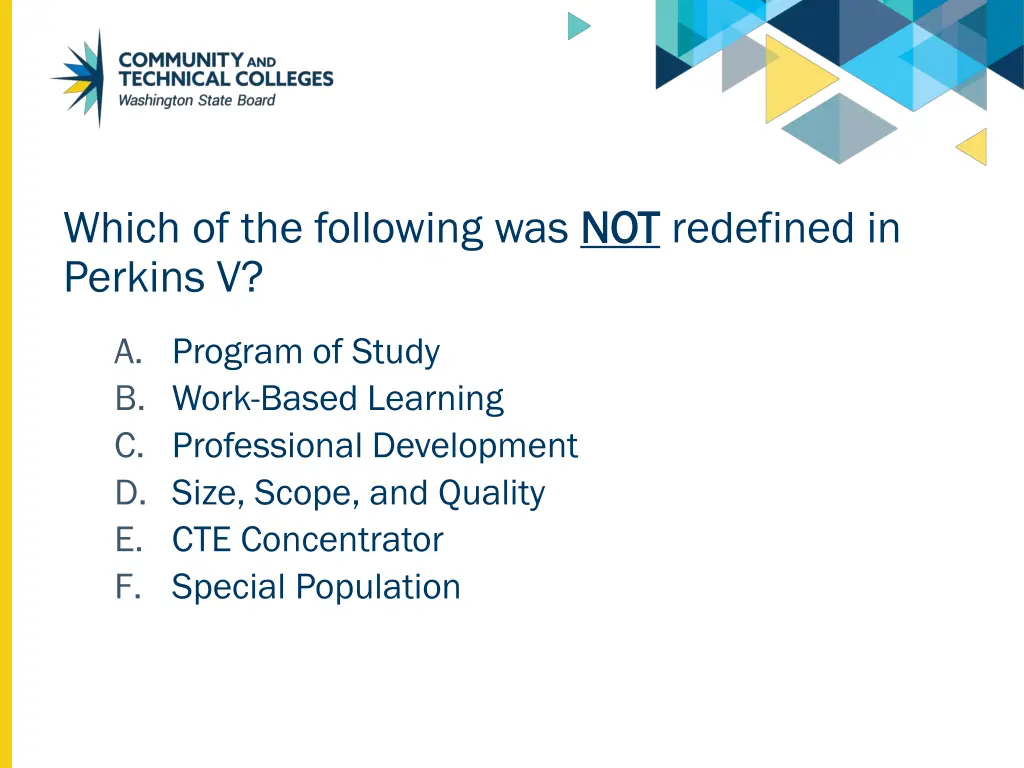 which of the following was not perkins v