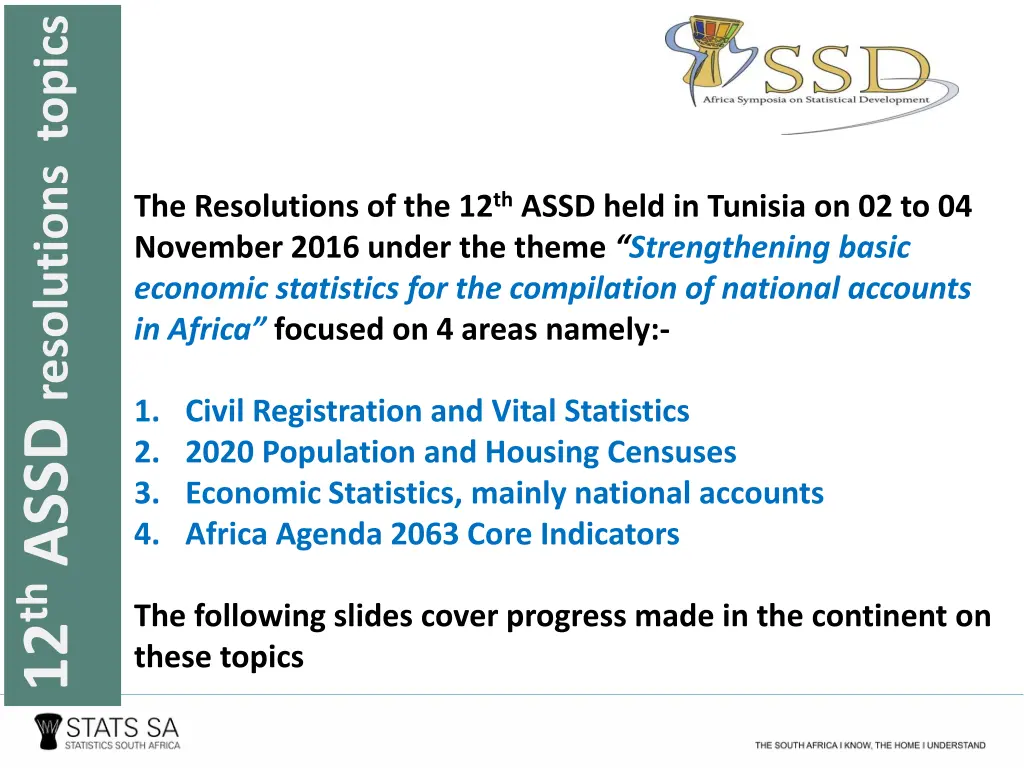 12 th assd resolutions topics