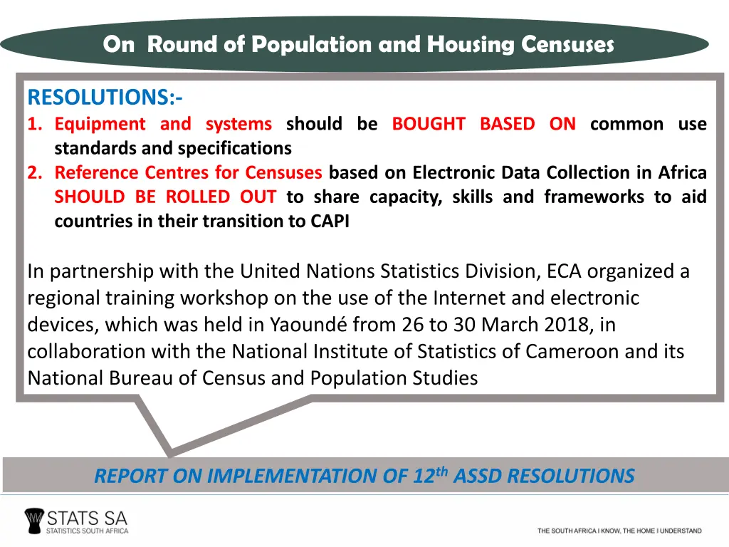 on round of population and housing censuses