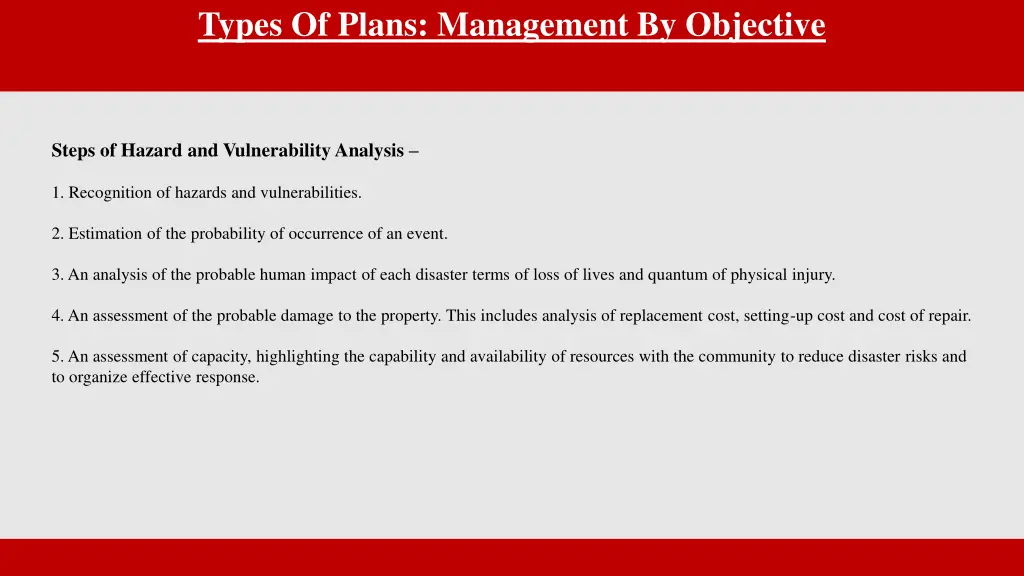 types of plans management by objective 2