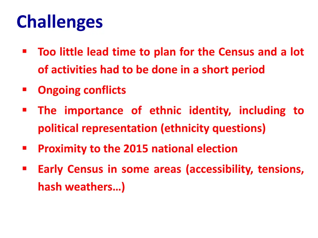 challenges