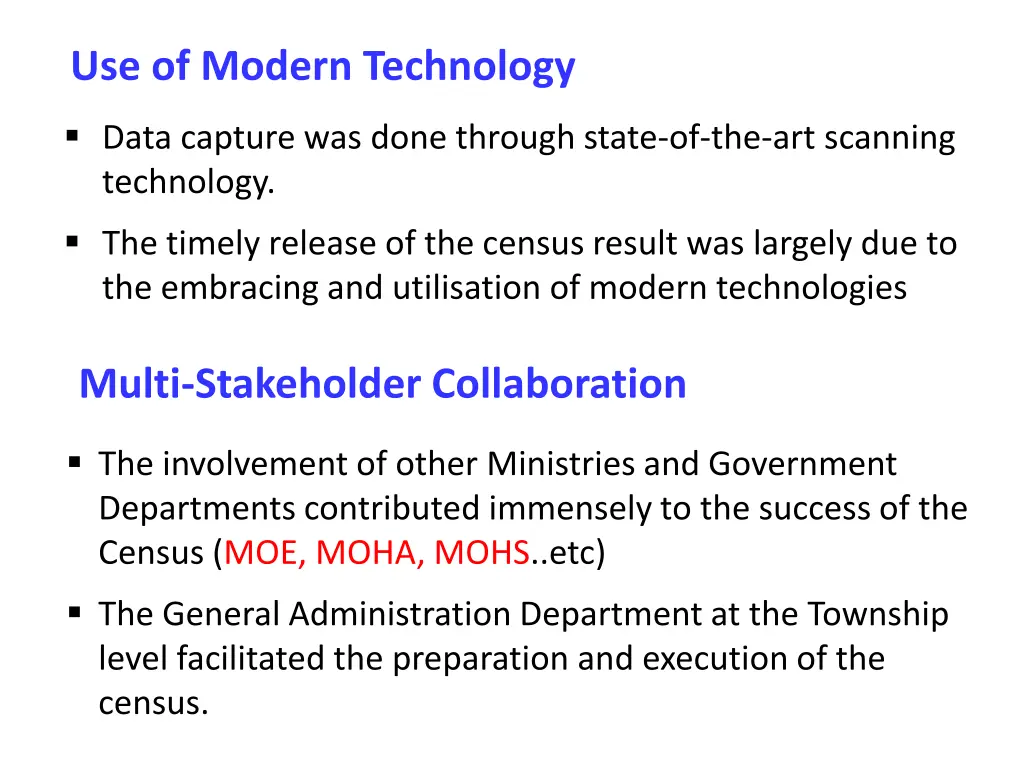 use of modern technology