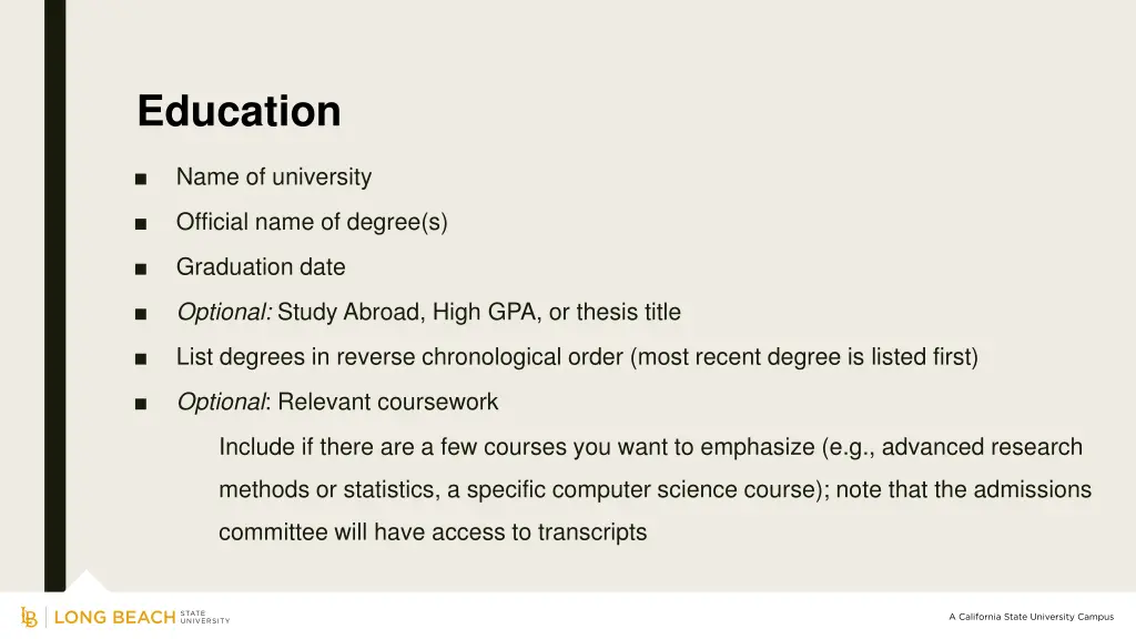 education