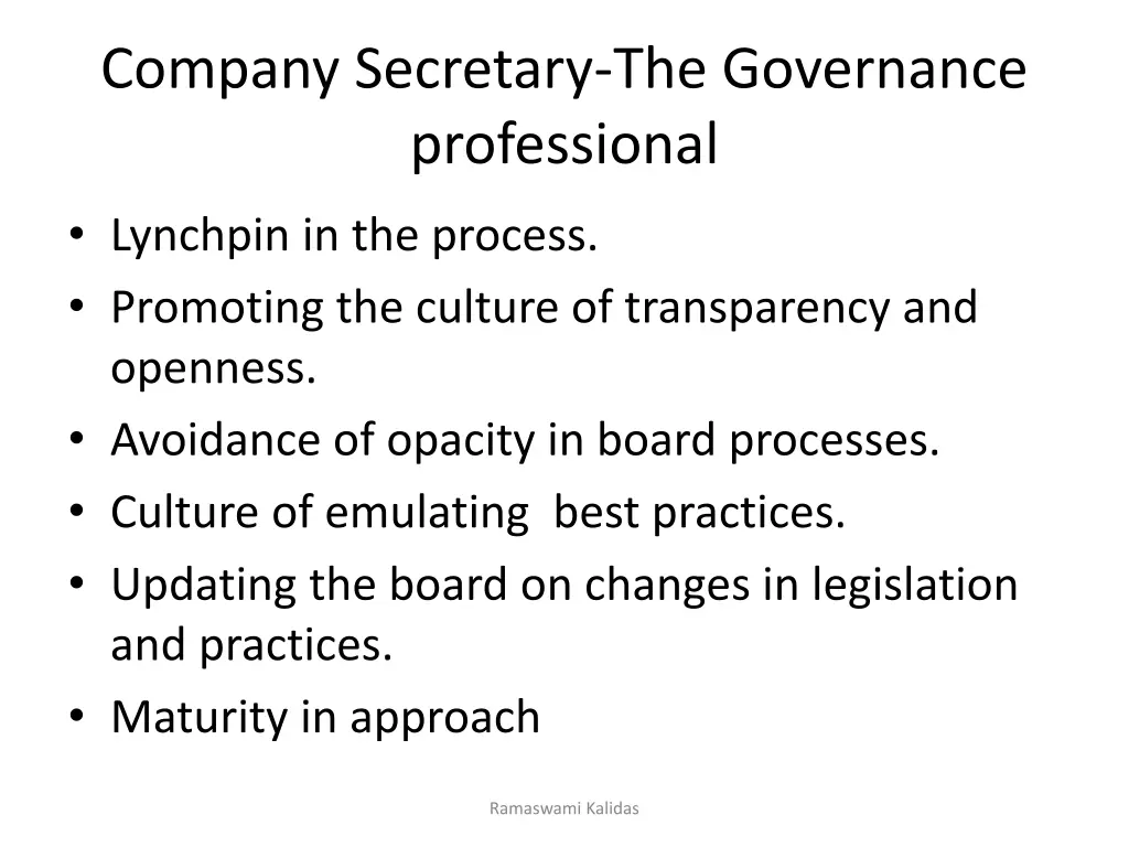 company secretary the governance professional