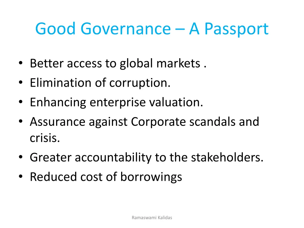 good governance a passport