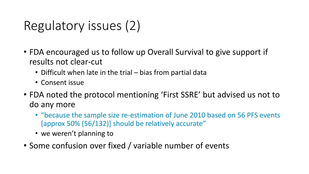 regulatory issues 2