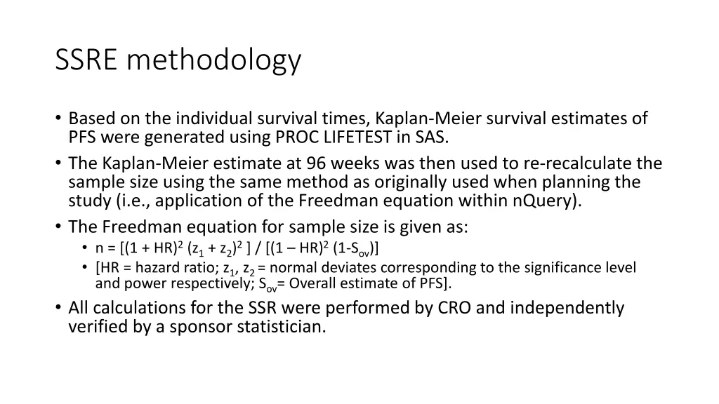 ssre methodology