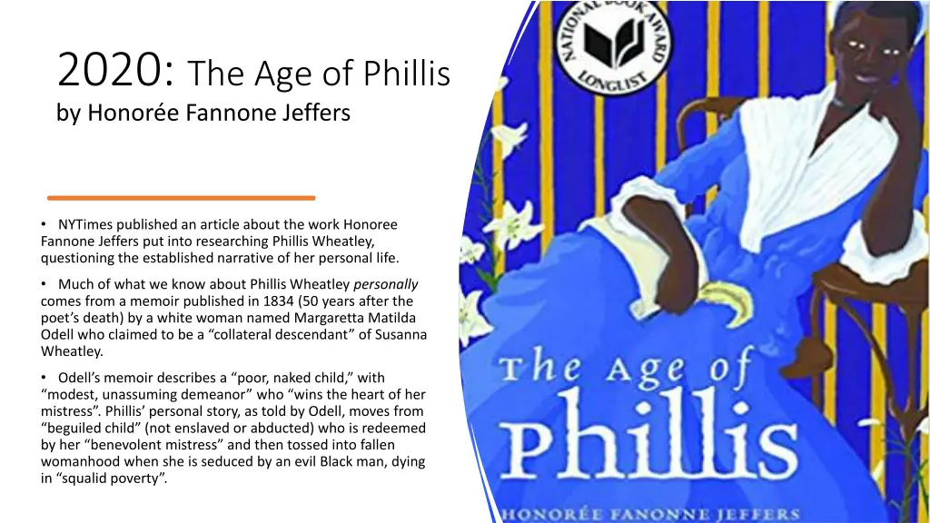 2020 the age of phillis by honor e fannone jeffers