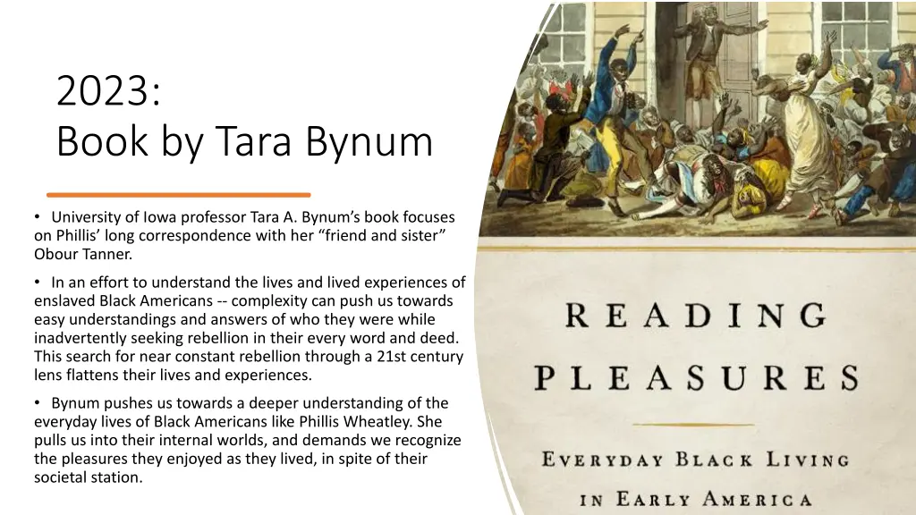 2023 book by tara bynum