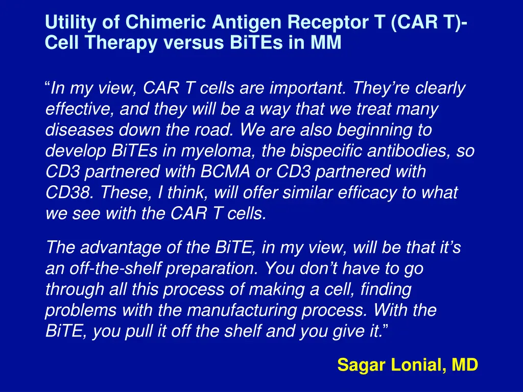 utility of chimeric antigen receptor t car t cell