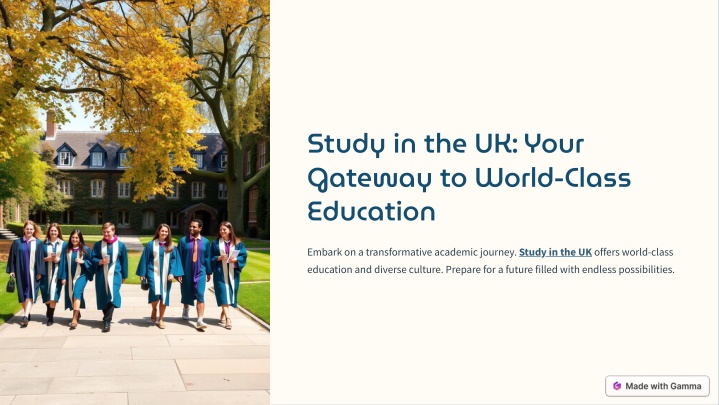 study in the uk your gateway to world class