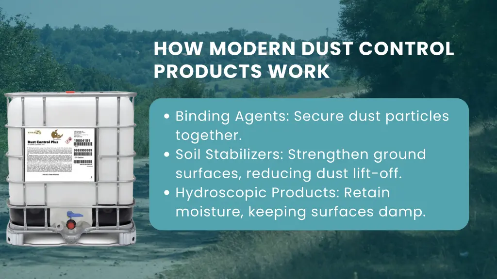 how modern dust control products work