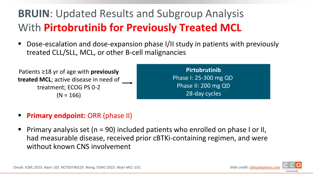 bruin updated results and subgroup analysis with