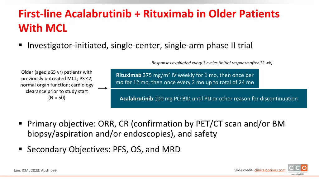 first line acalabrutinib rituximab in older