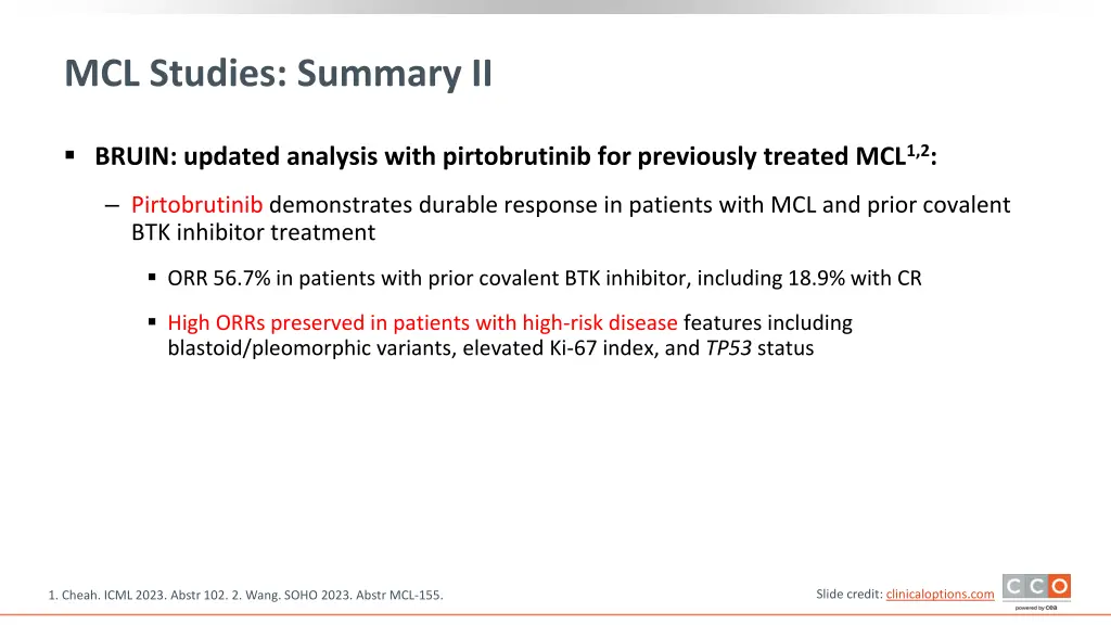 mcl studies summary ii
