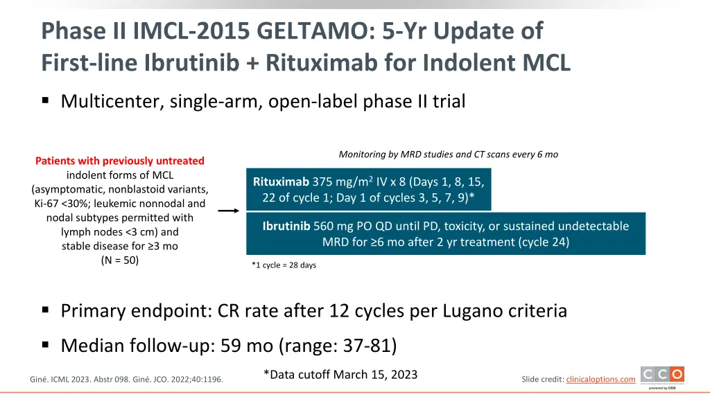 phase ii imcl 2015 geltamo 5 yr update of first
