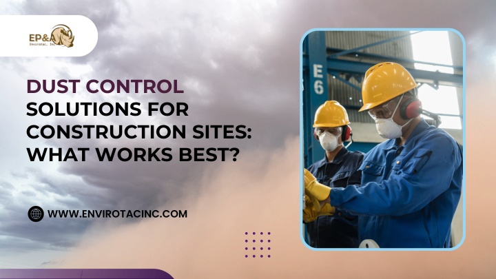 dust control solutions for construction sites