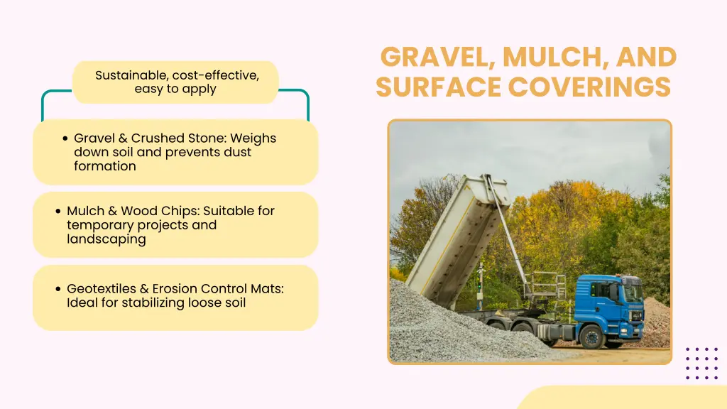 gravel mulch and surface coverings