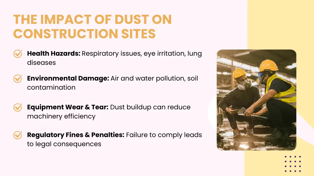 the impact of dust on construction sites