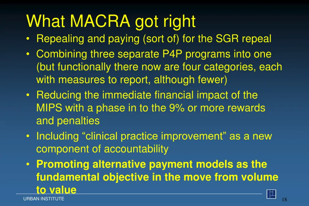 what macra got right repealing and paying sort