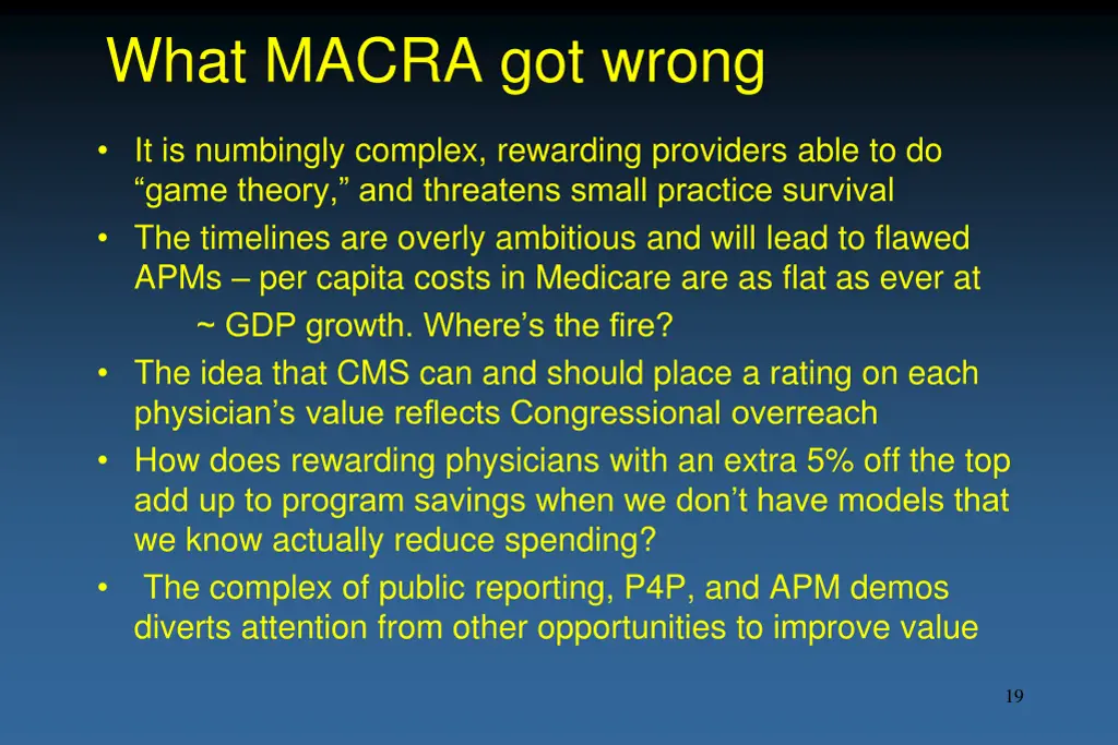 what macra got wrong