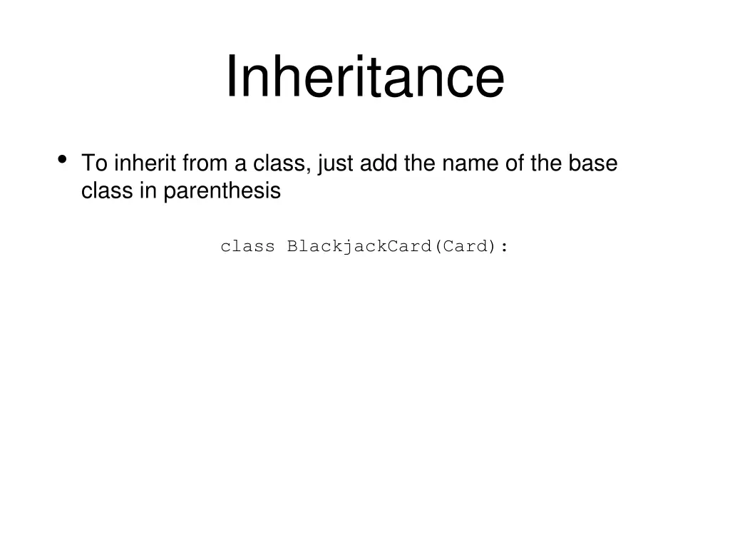 inheritance 1