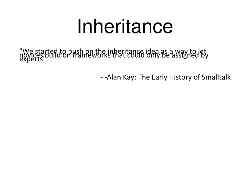 inheritance