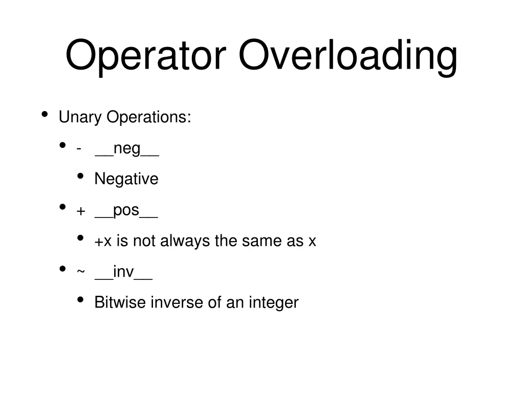 operator overloading 1