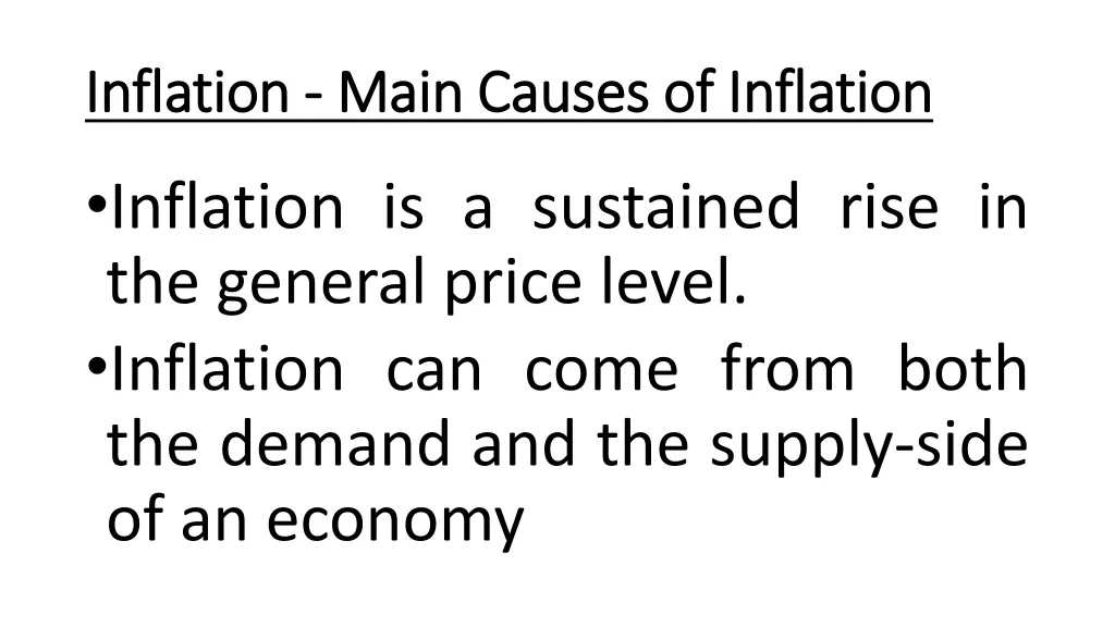 inflation inflation main