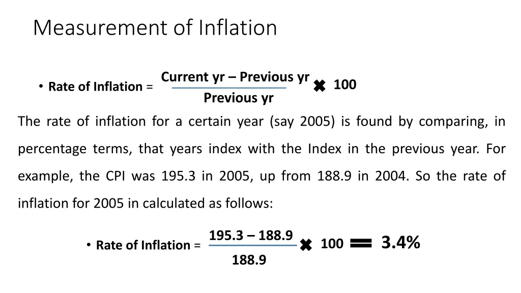 measurement of inflation 1